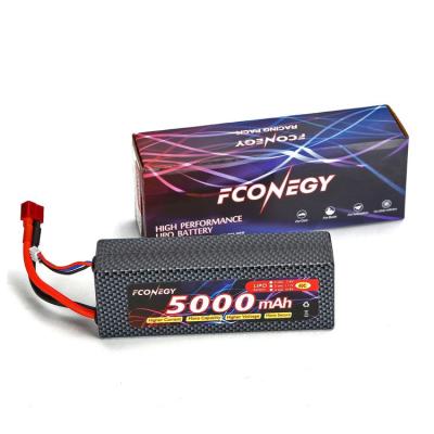 China Chinese manufacturer 7.4V 2S 5000mAh 25C lithium ion battery Airsoft toys for sale