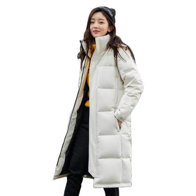 China 2021 Wholesale Duck Down Unisex Anti-Wrinkle New Arrival Men Women Long Jackets Down Coats Custom Logo for sale