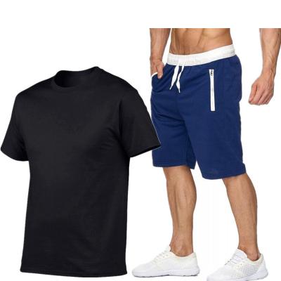 China QUICK DRY top selling guaranteed quality plus size men cotton short two piece set for sale