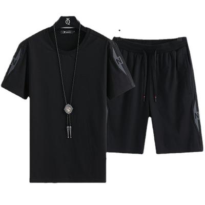 China Hot Selling Anti-wrinkle New Product Black Biker Two Piece Shorts Set For Boys for sale