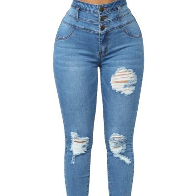 China Breathable Summer Customize Women Jeans Pants Fashion New Style Colombian Jeans For Stylish Women for sale