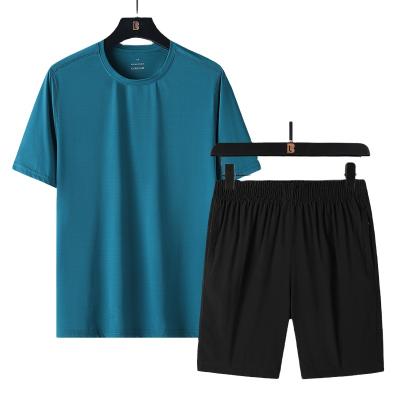 China New High End Anti-Wrinkle Listing Shorts And Premium Mens Active Wear T Shorts Set for sale