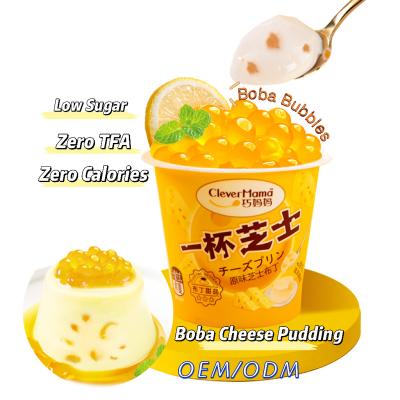 China Pudding OEM Low Sugar Soft Ready Natural Dessert To Eat Cheese Peach Boba Jelly Halal Fruit Konjac Jelly for sale