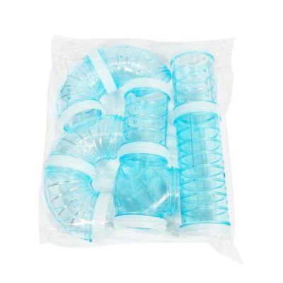 China Factory Wholesale Viable 8 Pieces Set of Hamster Cage Accessories Bound Guinea Pig Toys DIY Tunnel Small Animal Hamster Tunnel Tube for sale