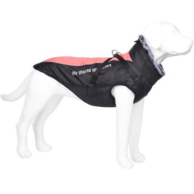 China 2022 New OEM/ODM Viable Wholesale Reflective Dog Clothes With Seat Belt Pet Vest Vest Large Anorak Winter Warm Dog Jacket for sale