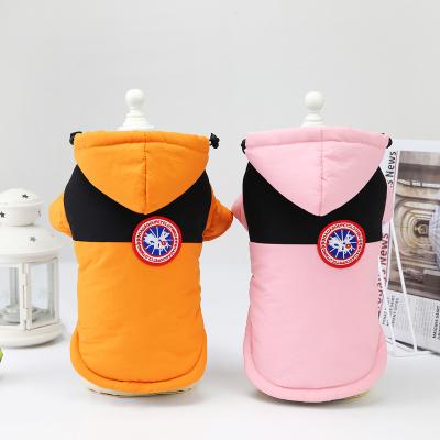 China Manufacturer Wholesale Custom Winter Viable Cotton Puppy Warm Fleece Coat With Hood Pet Clothes for sale