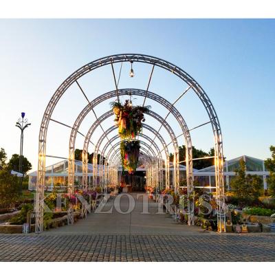 China Lightweight Customized Circular Lighting Truss Wedding Arch Truss for sale