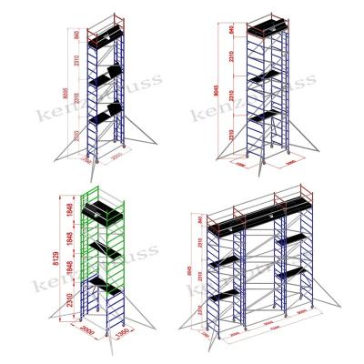 China Anti-corrosion superior aluminum formwork mobile scaffolding tower for sale