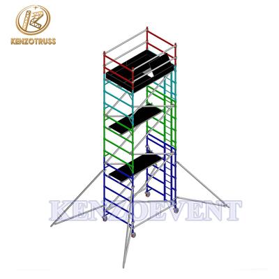 China Anti - Corrosion Aluminum Ladder Frame Scaffolding For Construction for sale