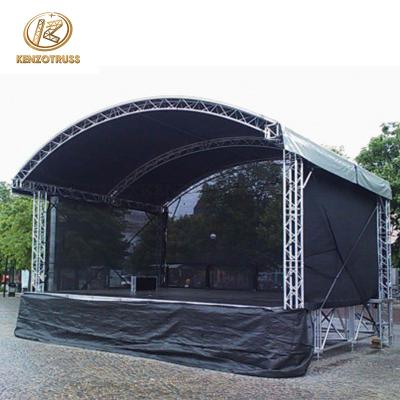 China Attractive Aluminum Curved Concert Truss System For Concert for sale