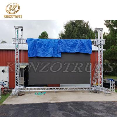 China 6082-T6/6061-T6 aluminum alloy aluminum led truss led screen wall floor support truss for sale for sale