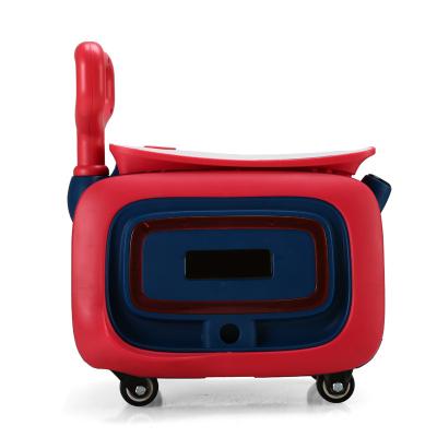 China Super Hot Sale SC-8808 4 Wheel Height Adjustable Folding Handlebar 3 In 1 Suitcase Seat For Kids Luggage Scooter Kids Kick Foot Scooters for sale