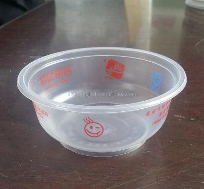 China Disposable Disposable Fast Food Bowl With Lid / Clear Plastic Bowl With Logo for sale