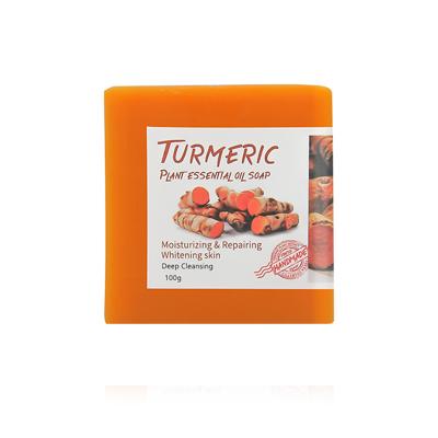 China Basic Cleaning IN CURRENT Soap Turmeric Beauty Handmade Anti Acne Remove Pimples Dark Spots Whitening Turmeric Herbal Soap for sale