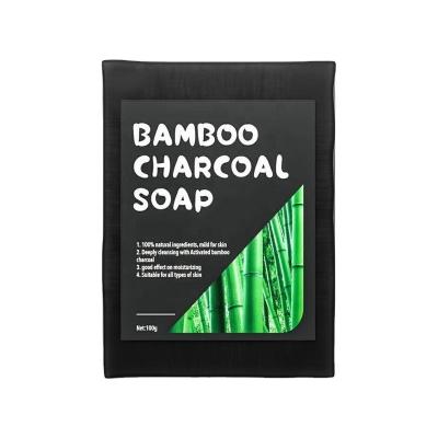 China Basic Cleansing IN STOCK Wholesale Hot Sale OEM Black Charcoal Soap Enemy 100% Black Cleansing Skin Care for sale