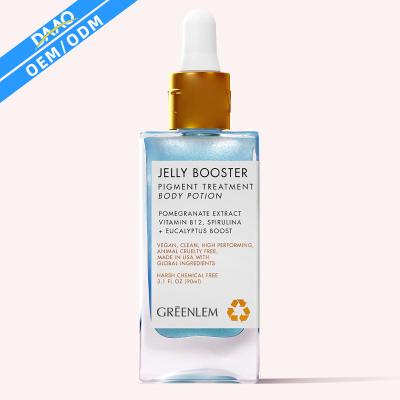 China Skin Revitalizer DAAO Serum Vitamin Collagen Spot Removal Shimmer Shimmer Cosmetic Organic Blue Glowing Body Oil For Women for sale