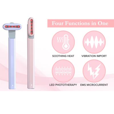 China Wrinkle Remover Stick Eye Beauty Device Electric Fairy Facial Massage Pen Vibration Heating Anti-Aging Mini Eye Care Massager Wand for sale