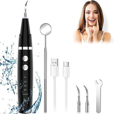 China Effective Tooth Calculus Whitening Electric Dental Remover With Toothbrush For Teeth Cleaning Rechargeable Stain Plaque Removal Ultrasonic Tooth Cleaner for sale