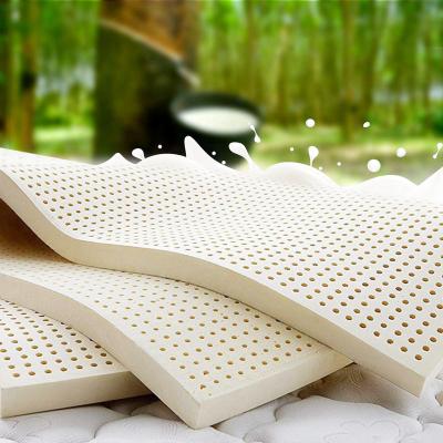 China Flippable Manufacture Shin Soft Comfortable Breathable Natural Portable 100% Pure Latex Bed Mattress For Full King Size for sale