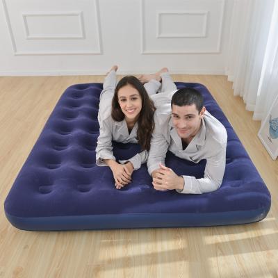 China Normal Factory Foldable Custom With Built - In Bed Mattress Double Air Pump Inflatable Mattress for sale