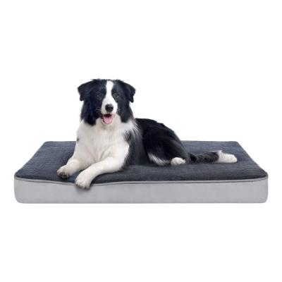 China Rectangular Cat Dog Mats Cover Pet Style Waterproof Modern Dog Mattress Memory Foam Pet Bed Mattress for sale