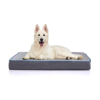 China Wholesale Waterproof Washable Luxury Comfort Cat Pet Dog Memory Foam Large Removable Mat Cover for sale