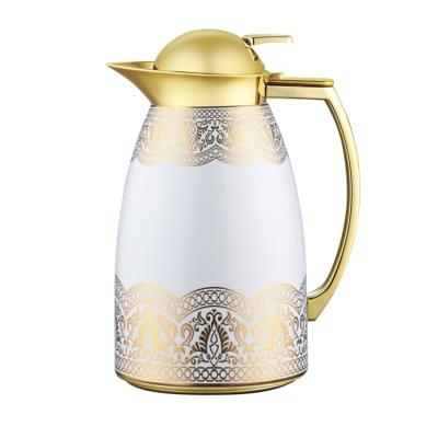 China PORTABLE Home Decoration Electric Kettle New Arrival Wall Insulation Carafe Vacuum Double Coffee Pot for sale