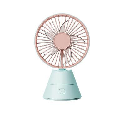 China Shake your head through the small body new arrival large air volume wheel portable rechargeable handheld fan for sale