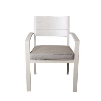 China Eco-friendly\UV Resistant\Water Proof\Aluminum Dining Set Weather Resistant New Design Dining Chair For Garden for sale