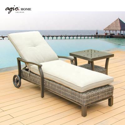 China Eco-friendly\UV Resistant\Water Proof\Aluminum Frame Sun Sofa Weather Resistant Hot Sale With Rattan for sale