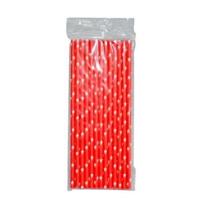 China Food Grade Bubble Tea Straw Paper Minimalist High Quality Biodegradable Pure Red for sale