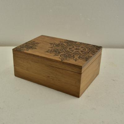 China Recyclable Antique Wooden Cube Tea Lipton Gift Business Model Wooden Storage Box for sale