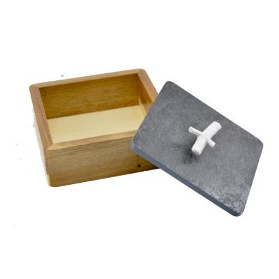 China Vintage Recyclable Unfinished Custom Small Solid Color Wooden Jewellry Box for sale