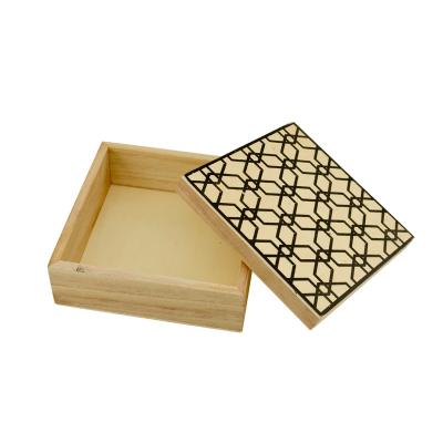 China Recyclable Stock Gift Box Special Durable Wooden Wrap Durable Wood Engraved Box for sale