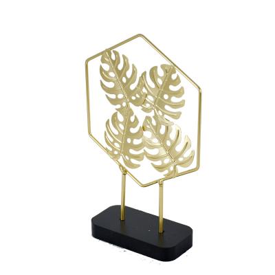 China Home Decorative Minimalist Living Room Decoration Gold Foil Metal for sale