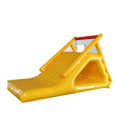 China Attractive PVC Summer Hot Water Play Inflatable Water Iceberg For Climbing for sale