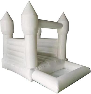 China White Outdoor Combo Inflatable Bouncer Rental Inflatable Wedding House Bounce Entertainment Bouncy Castle With Double Slide for sale