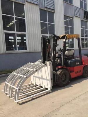 China Forklift Chemical Fiber Waste Paper Hinged Broke Handler Fork Truck Attachments for sale