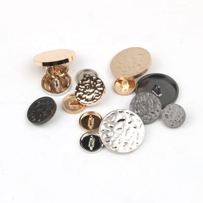 China Other Fashion Buttons Embossed Jean Brass Classic Snap Fastener Custom Gold Buttons for sale