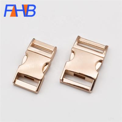 China Stainless Steel Gold Nickel Free Brass Breakaway Buckles Side Release Buckle for sale