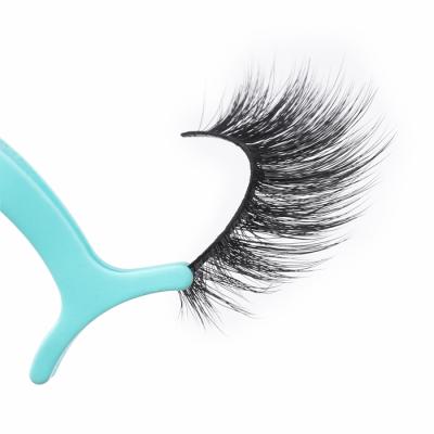 China Good Quality Silk 2021 3d Faux Mink Korean Lashes Natural Curly Eye Lashes for sale