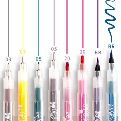 China office & School Pen Can add DIY ink needle pen hook pen hook pen art color special waterproof ink animation hand-painted children's painting stroke for sale