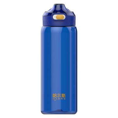 China Wholesale Custom Motivational Straw Drinking Plastic Water Bottle Hot Sales BPA Free Fitness Viable for sale