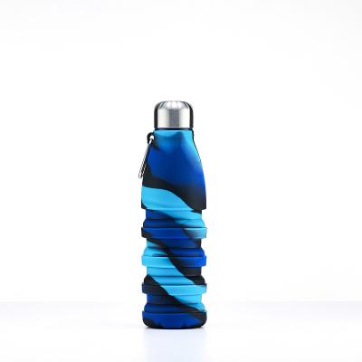 China Viable Silicone Folding Hot Water Bottle Sports Cheap Water Bottles Drink Cup Wholesale for sale