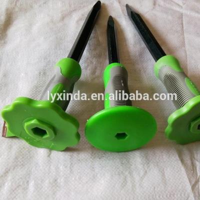 China MASONRY stone carving tools with rubber grip for sale