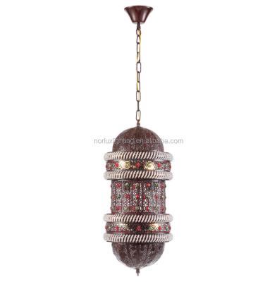 China Antique Indian Arabian Style Iron Handmade Pendant Light For Living Room Bar for sale