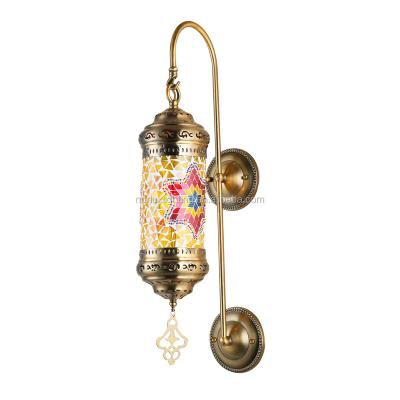 China Zhongshan Modern Turkish Style Indoor Mosaic Glass Wall Light for sale