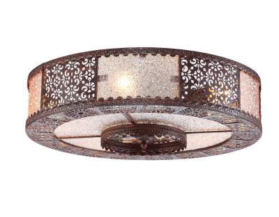 China round glass islamic decoration ceiling lamp for living room for sale