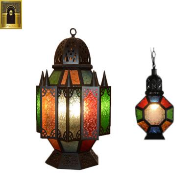 China Restaurant Custom Printed Mini Mosaic Islamic Dubai Decorative Black Art Glass Mosaic Lamp Antique Ramadan Metal Lantern Candle Holder Iron for sale