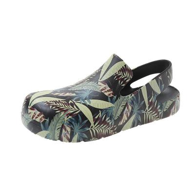 China New Graffiti Breathable Hot Selling EVA Outdoor Shoes For Women Flat Unique Anti-slip Home Sandals for sale